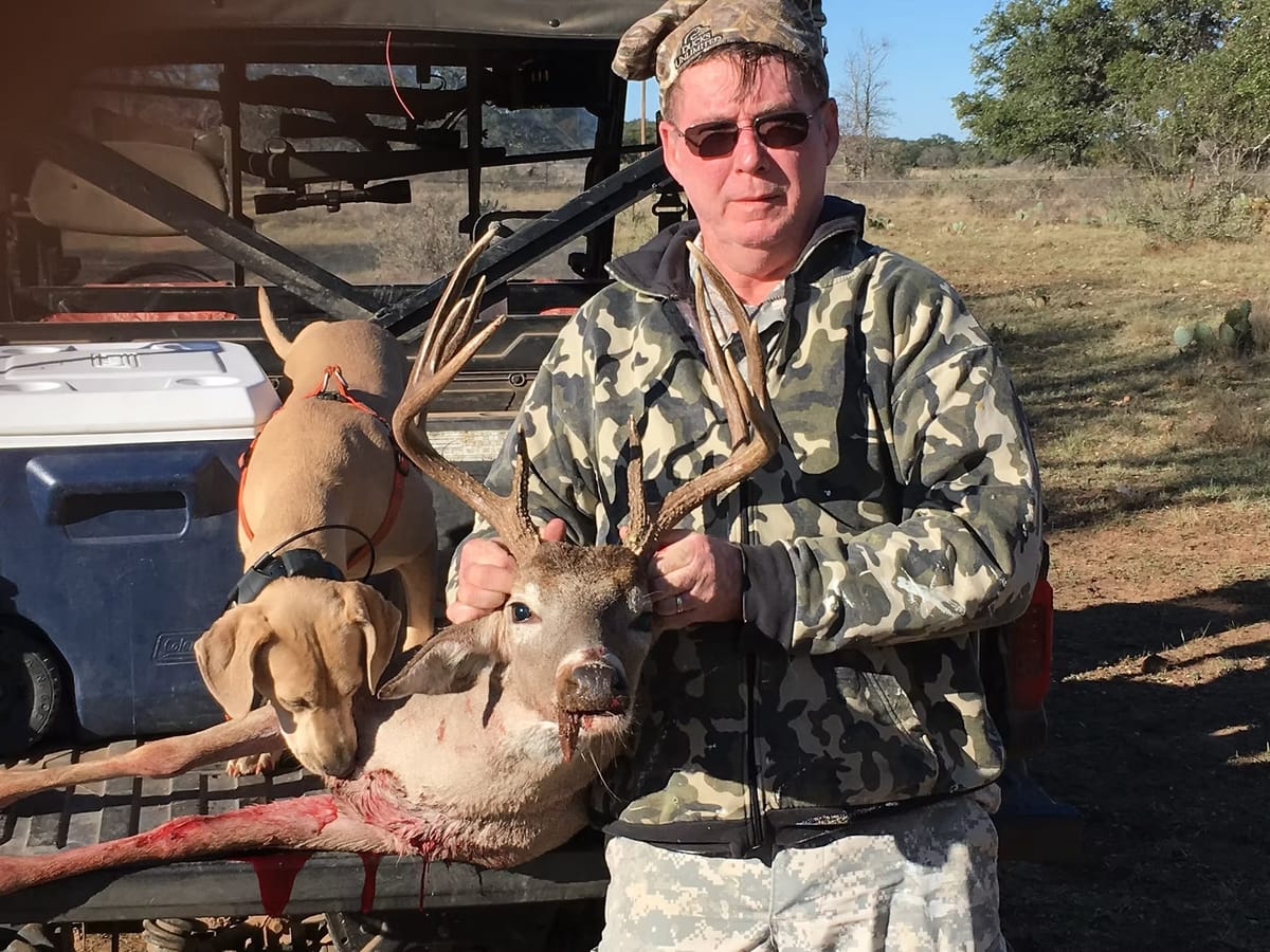 A mature whitetail buck taken on Monteith Ranch